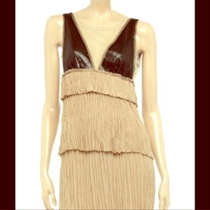 BCBG Max Azria sequin and mesh 1920's style dress